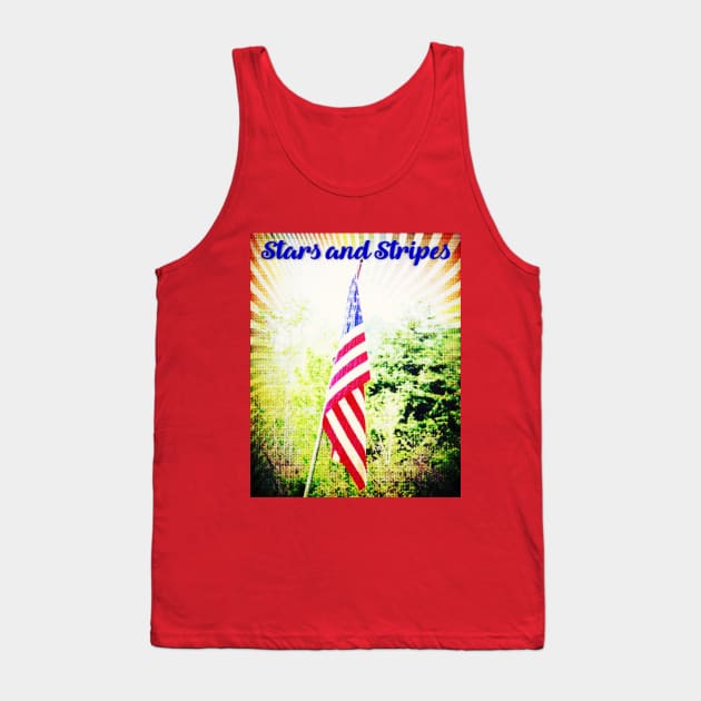 Stars and Stripes USA Flag Tank Top by Shell Photo & Design